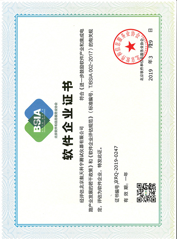 Сертификат BSIA Software Enterprise